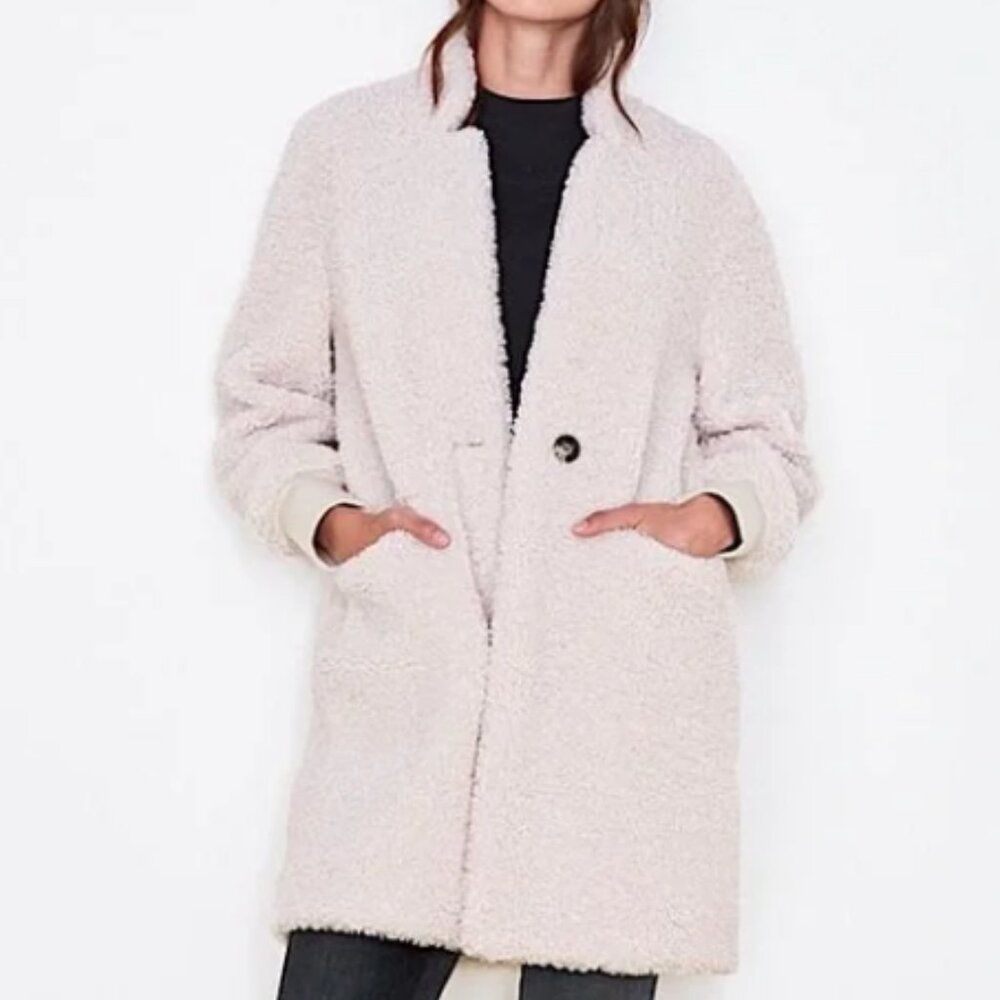Sundry Notch Collar Sherpa Jacket
